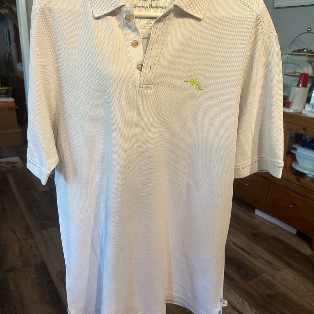 Tommy Bahama White Polo Short-Sleeve Shirt